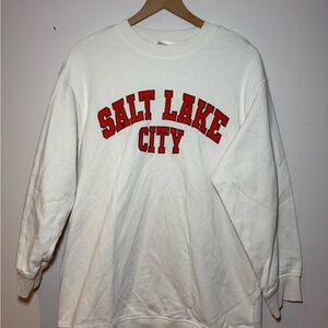 Salt Lake City White Sweatshirt